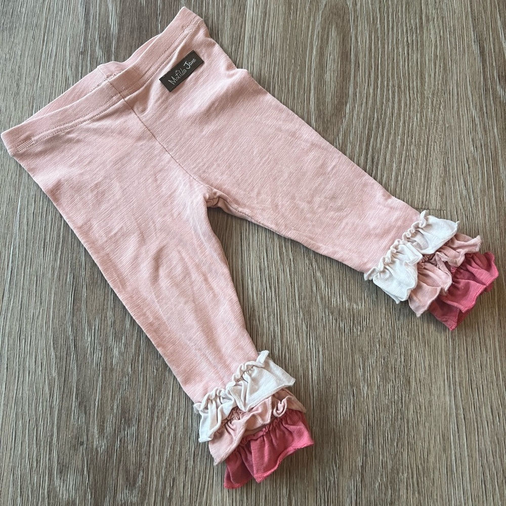 Matilda Jane Pink Ruffle Leggings